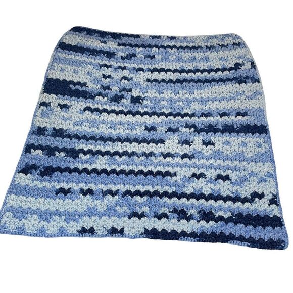 Shades of Blue Handmade Crochet‎ Baby Blanket - Baby boy - Picture 2 of 5